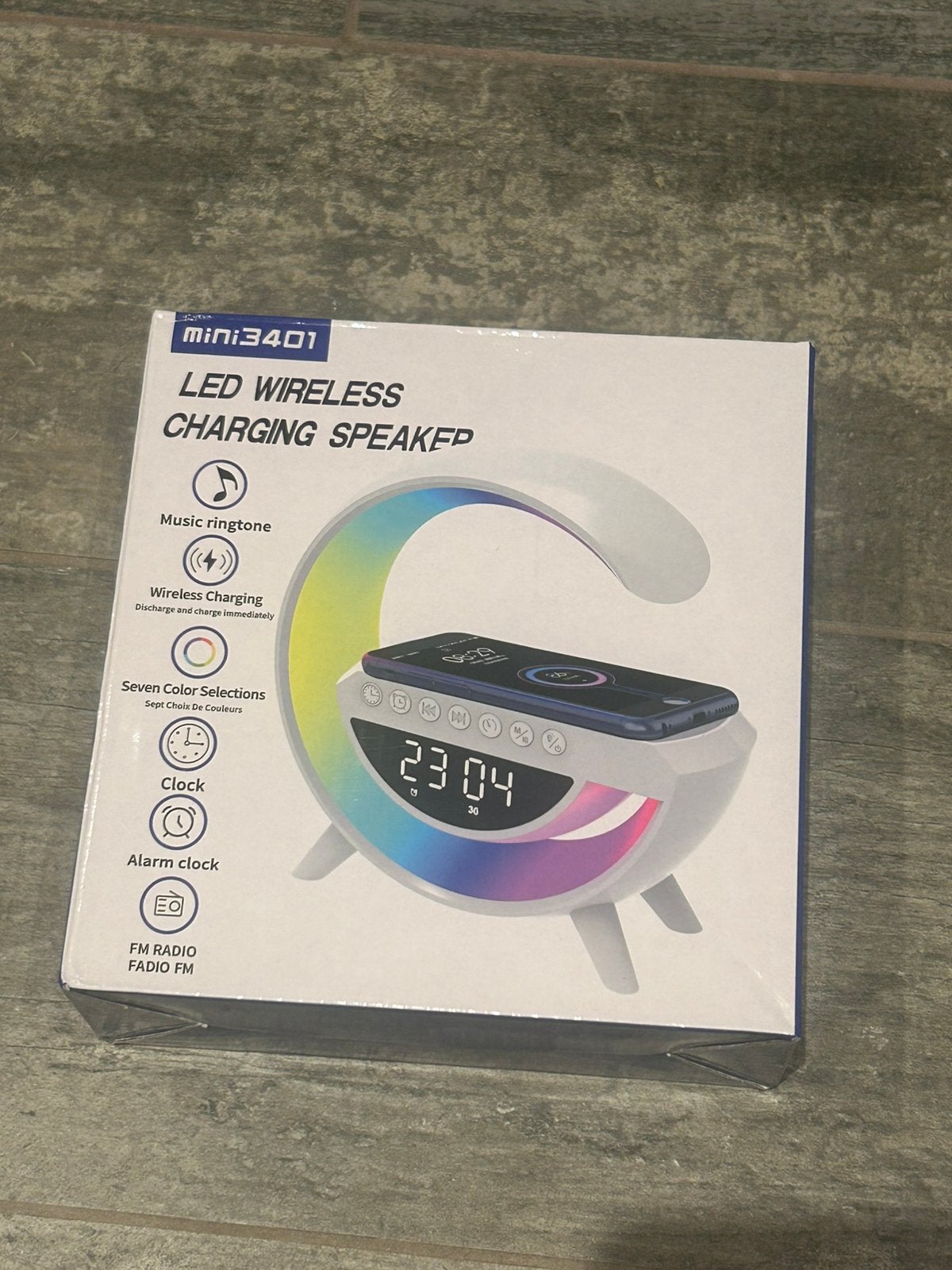 LED Wekker + Bluetooth Speaker + Draadloze Oplader +FM Radio, Ophalen of Verzenden, Nieuw, Digitaal