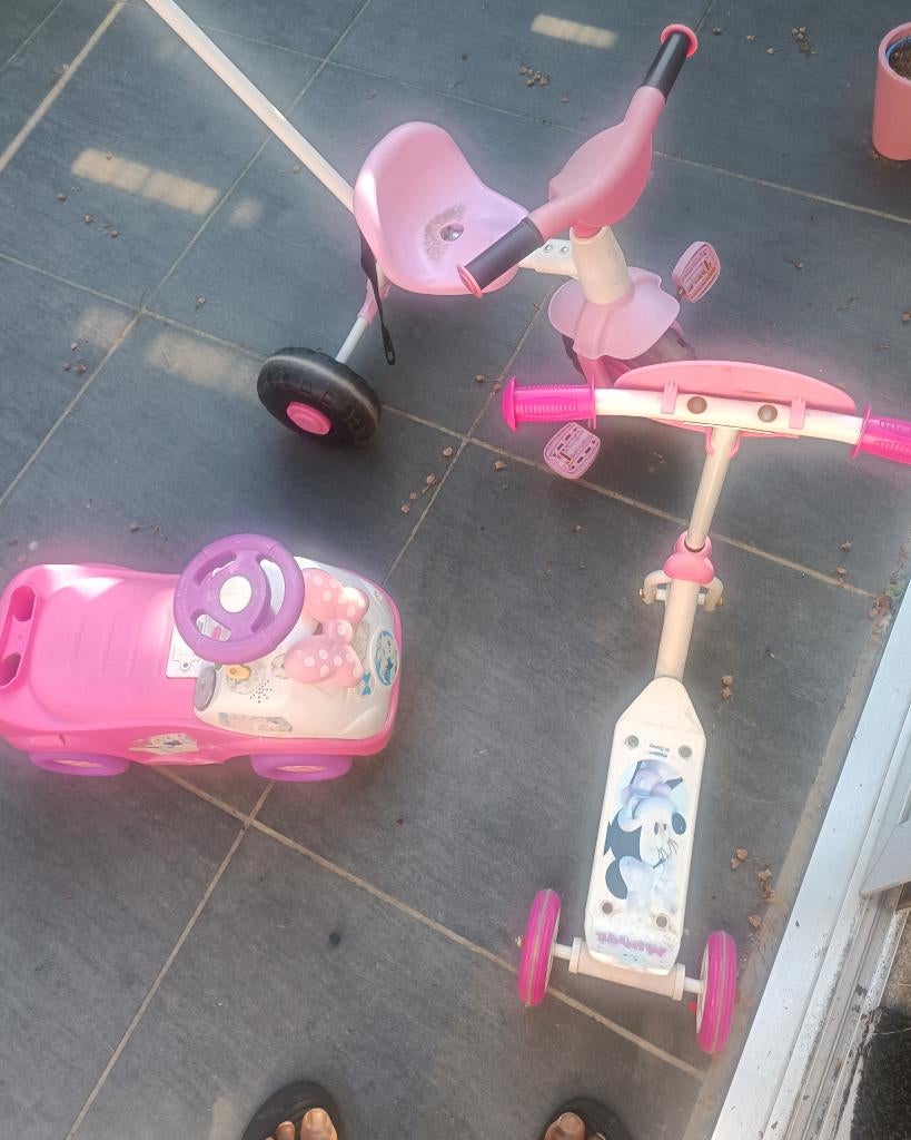 Roze scooters, Fietsen en Brommers, Ophalen, Gebruikt, Gewone step, Disney