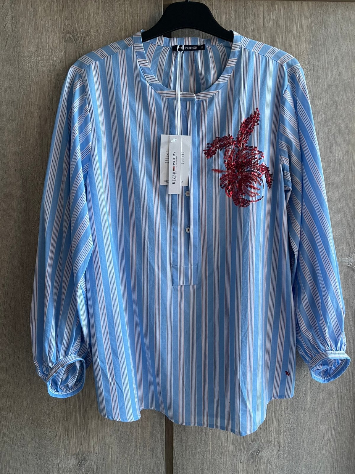 Splinternieuwe bloes River Woods M38, Vêtements | Femmes, Enlèvement ou Envoi, Neuf, Taille 38/40 (M), Bleu