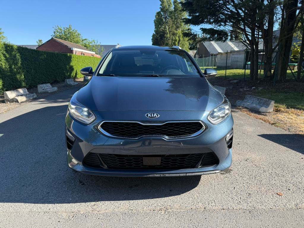 Kia Ceed | Pano - Schuifdak | Automaat | 2019 | Break |Euro6, Blauw, Leder en Stof, Bedrijf, 5 deurs
