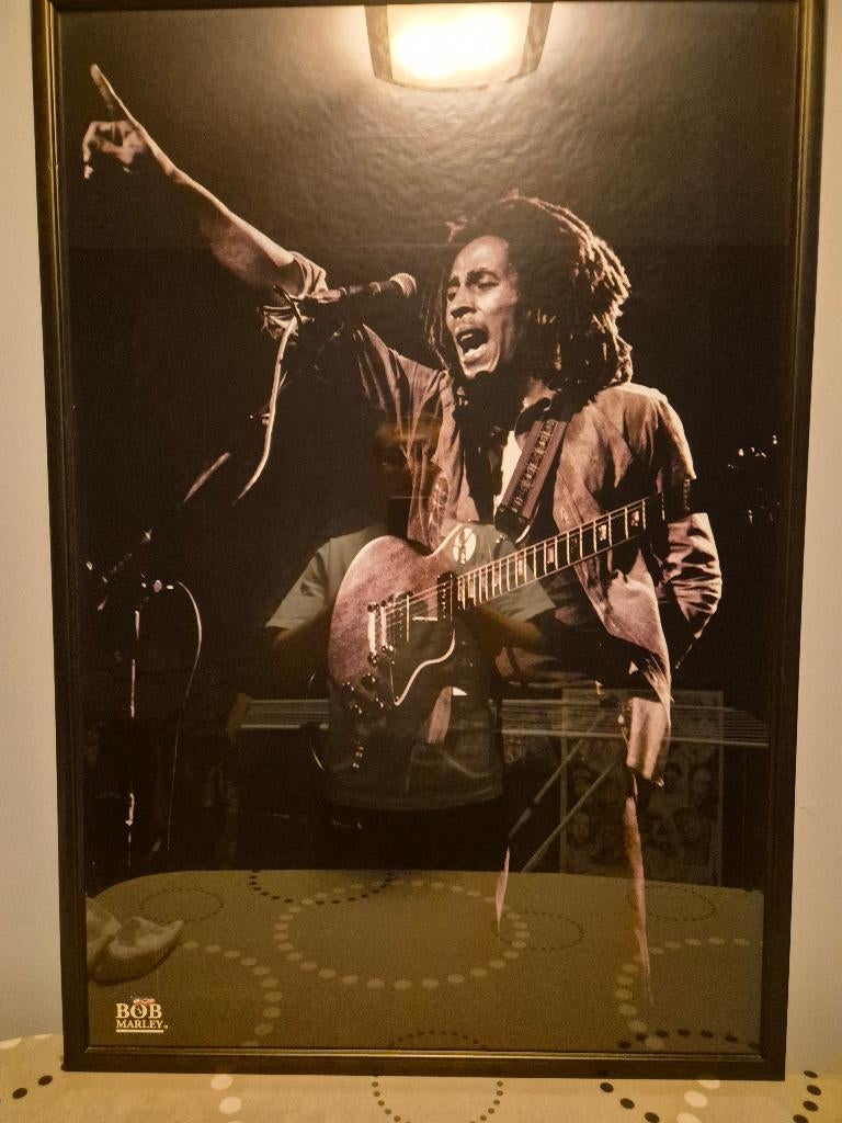 TE KOOP: POSTER BOB MARLEY, Ophalen, Rechthoekig Staand, Deurposter of groter, Zo goed als nieuw