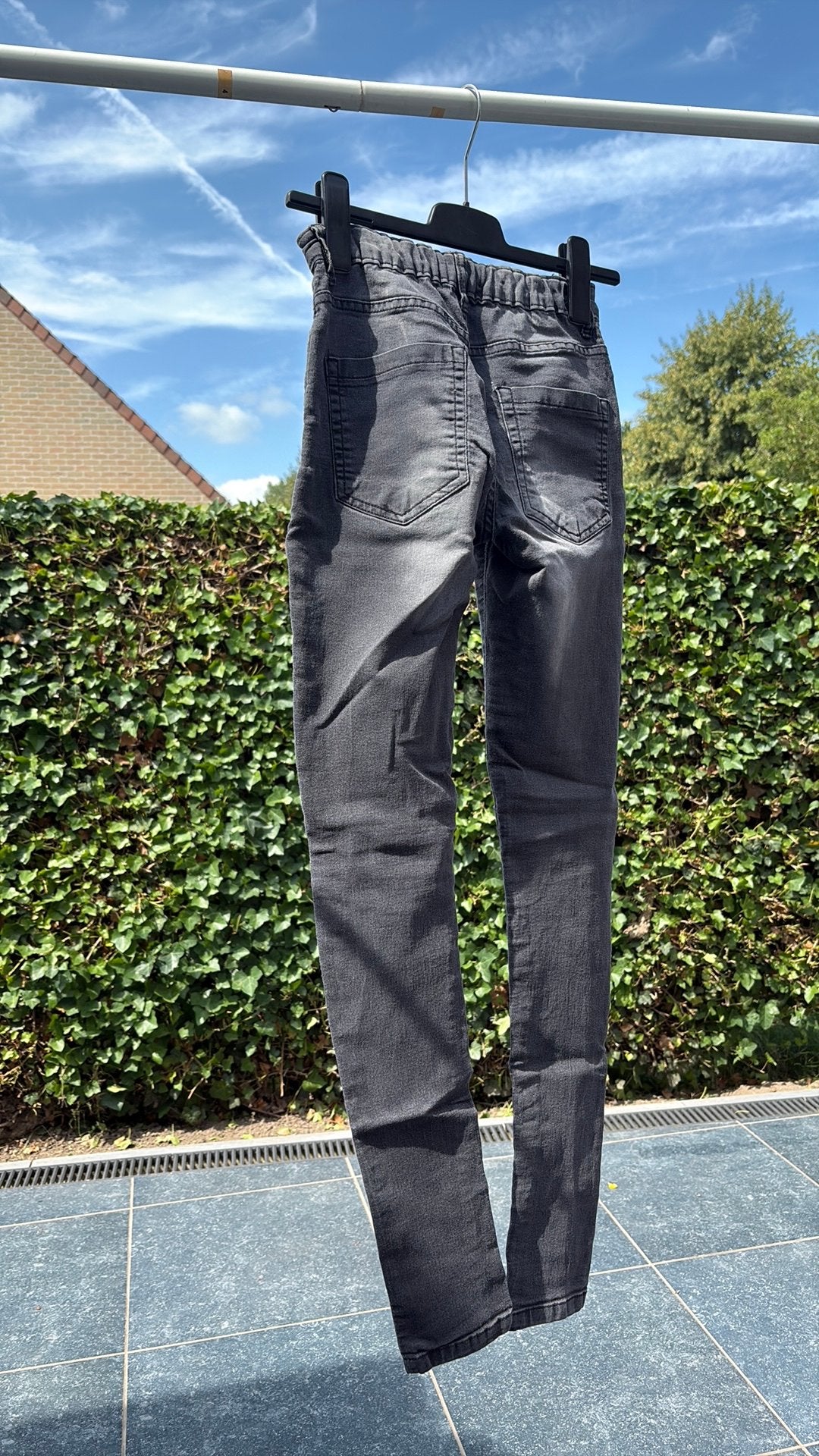 Jeans broek - meisjes, Enlèvement, Porté, Gris, W27 (confection 34) ou plus petit