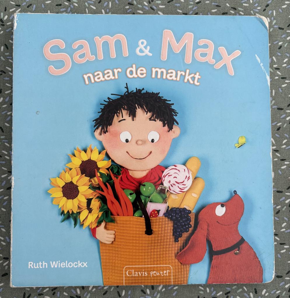 Clavis Peuter - Sam & Max naar de markt, Ruth Wielockx, 2 tot 3 jaar, Ophalen, Gelezen