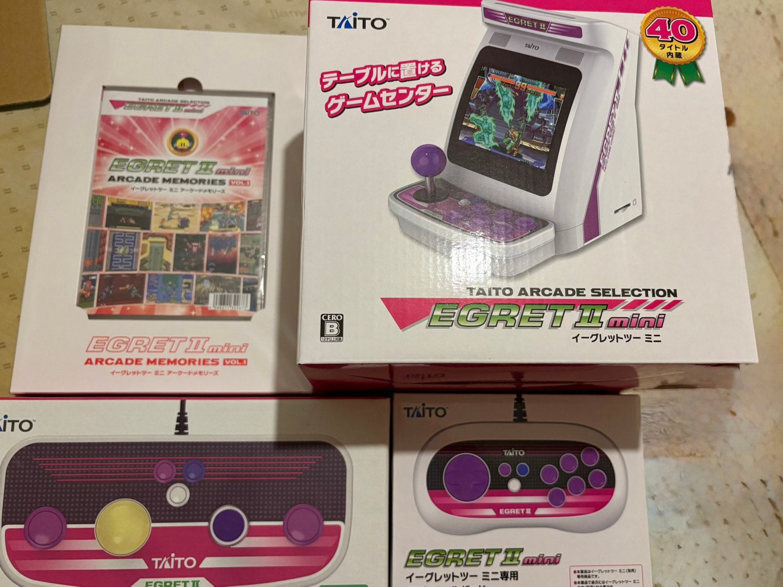 Egret mini 2 van Taito met extensie en nieuw pad, Games en Spelcomputers, Spelcomputers | Overige, Ophalen, Overige merken, Nieuw