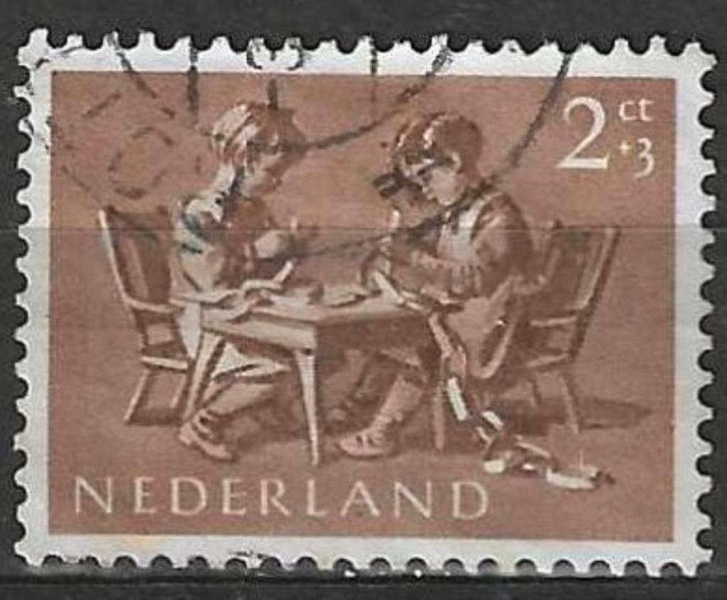 Pays-Bas 1954 - Yvert 622 - Travailler pour les enfants (ST), Envoi, Affranchi