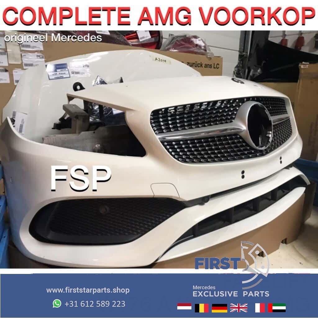 W176 FACELIFT AMG VOORKOP Mercedes A Klasse 2018 WIT ORIGINE, Auto-onderdelen, Gebruikt, -, Voor, Ophalen of Verzenden