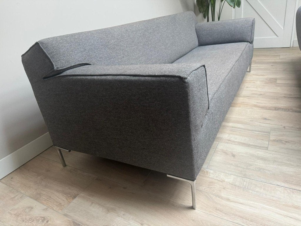 Canapé 3 places Design on Stock Bloq – (tissu décoloré), Maison & Meubles, Canapés | Salons, Utilisé, Banc droit, Trois personnes