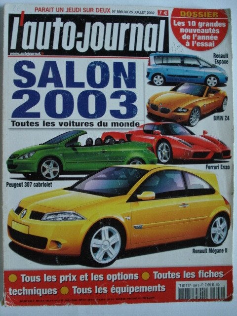 L'Auto-Journal 599 Salon 2003 Toutes les voitures du monde, Livres, Autos | Brochures & Magazines, Envoi, Utilisé, Général