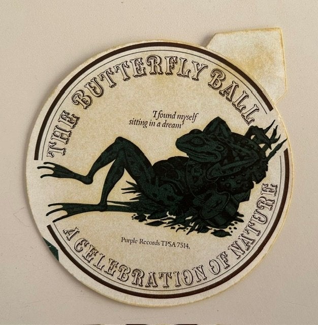 BUTTERFLY BALL STICKER SITTING IN A DREAM ROGER GLOVER DIO, Enlèvement ou Envoi, Comme neuf, Autres types