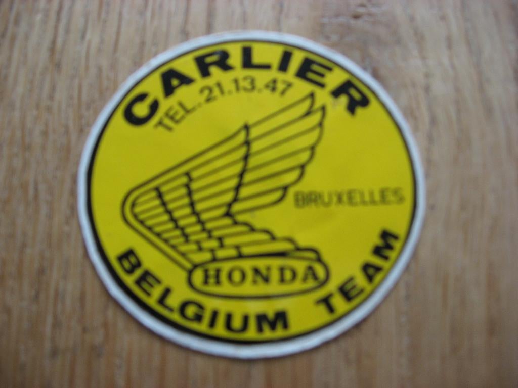 Carlier Honda Bruxelles Belgium Team Sticker, Ophalen of Verzenden, Nieuw, Auto of Motor