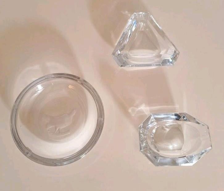 Cendrier en cristal Val Saint Lambert, Enlèvement ou Envoi