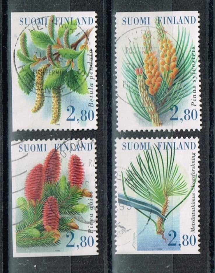 Postzegels uit Finland - K 6051 - bomen, Verzenden, Finland, Gestempeld