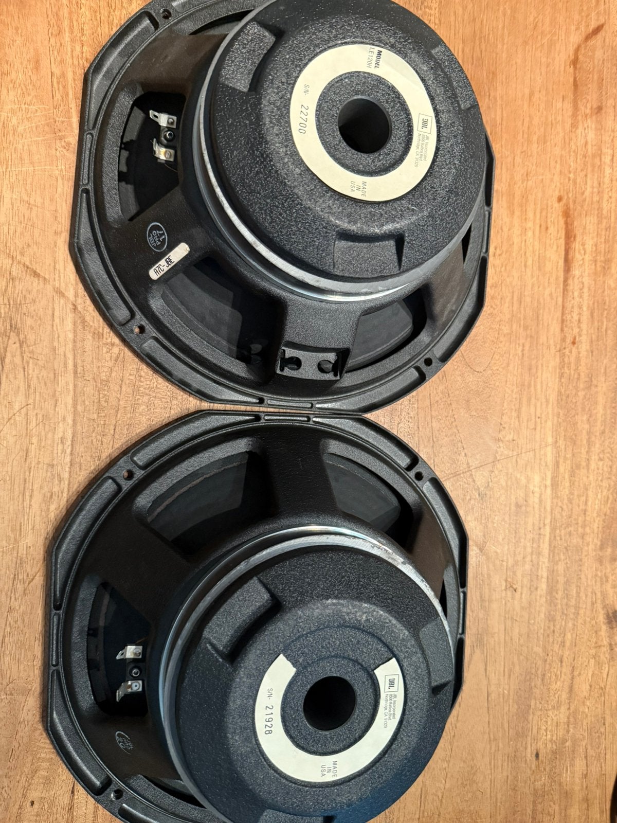 Jbl le 120H état exceptionnel ! ( la paire ) 30cm, Enlèvement ou Envoi, Comme neuf