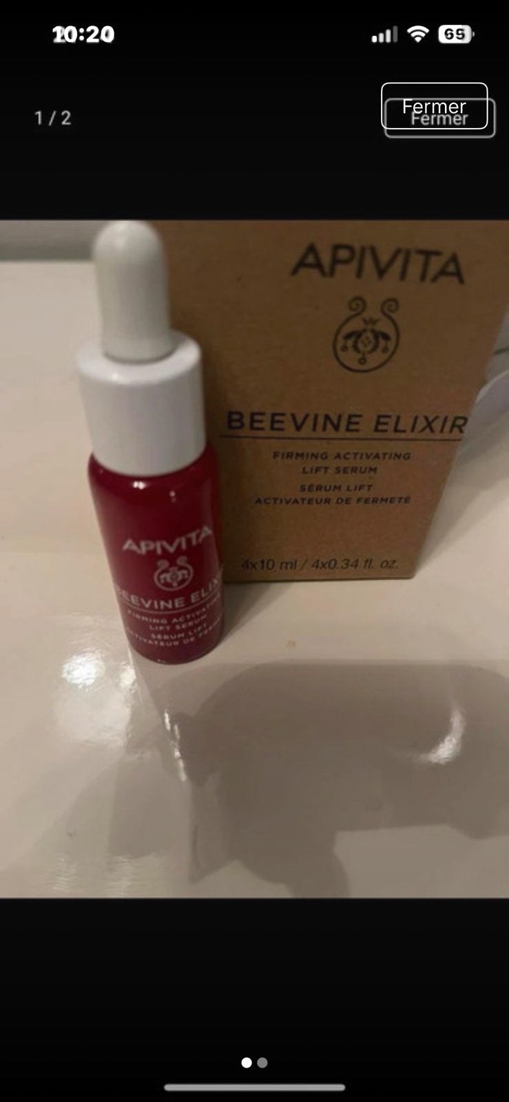 Apivita Beevine Elixir Sérum liftant bio 30 ml +10mlgratuit, Enlèvement ou Envoi, Comme neuf