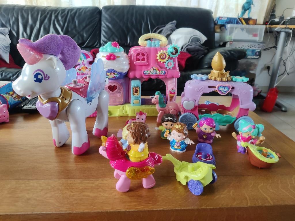 Vtech eenhoorn, ijssalon en koets, Enlèvement ou Envoi, Utilisé