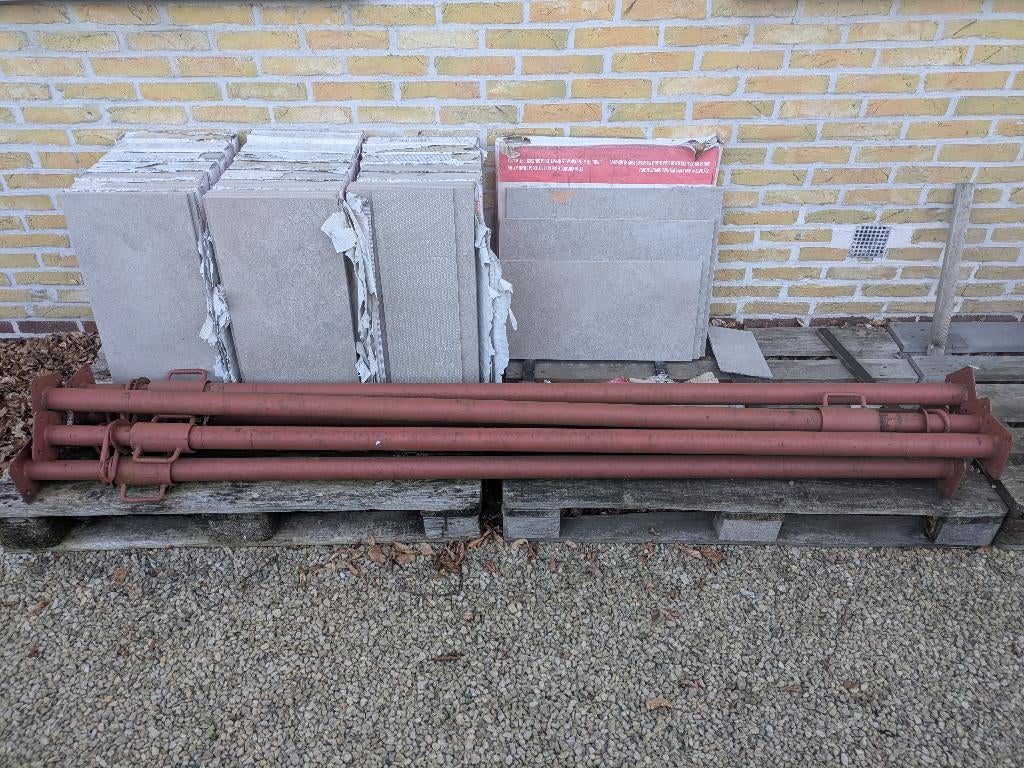 Schoren 220 - 390cm (6 stuks), Doe-het-zelf en Bouw, Steigers, Zo goed als nieuw, Overige typen, 2 tot 5 meter, Ophalen