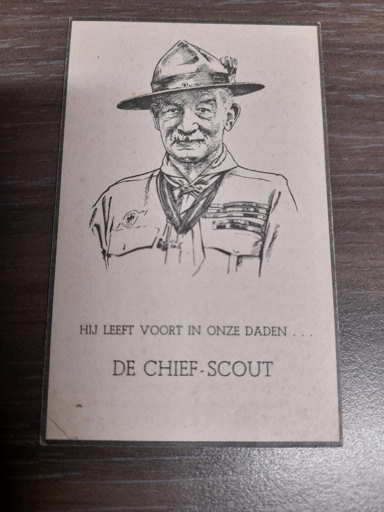 doodsprentje baden-powell en georges de hasque, Enlèvement ou Envoi, Image pieuse