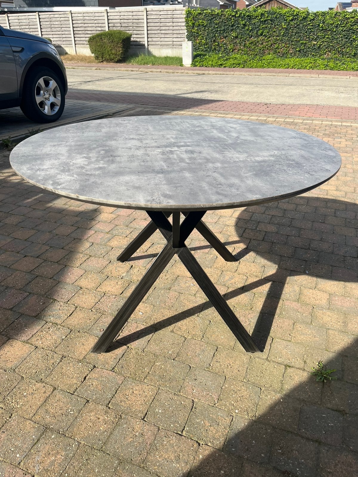 Ronde tafef 120cm, Huis en Inrichting, Ophalen, Gebruikt, Rond, 100 tot 150 cm
