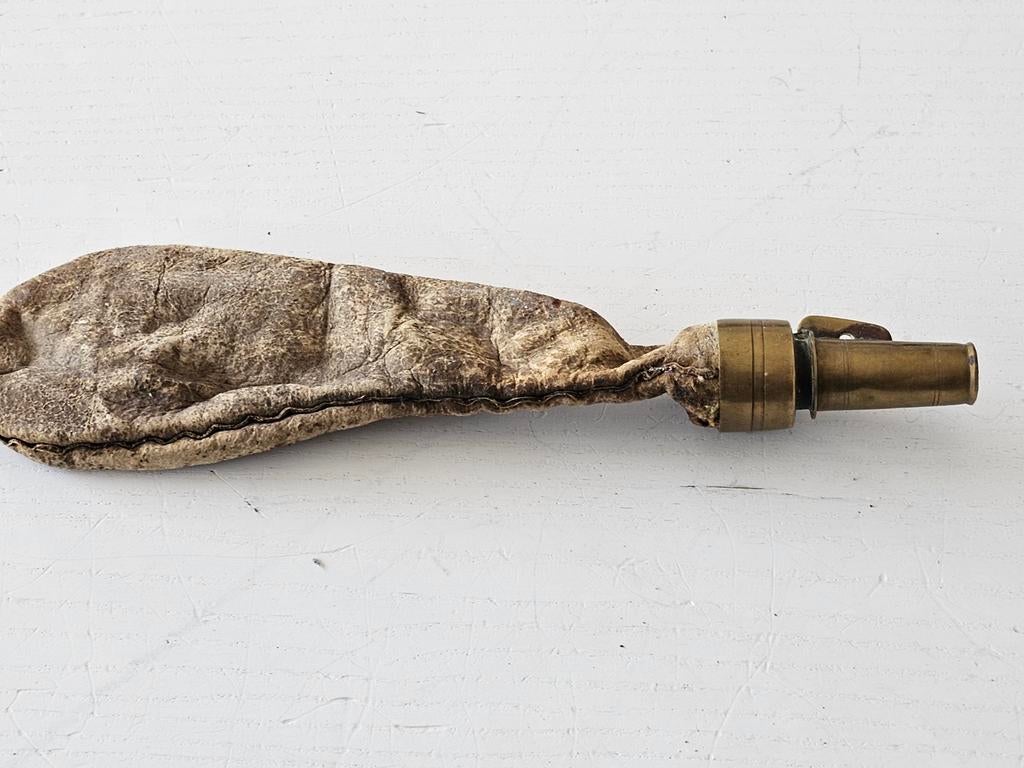 Flacon de poudre : sac à poudre, Collections, Objets militaires | Général, Enlèvement ou Envoi