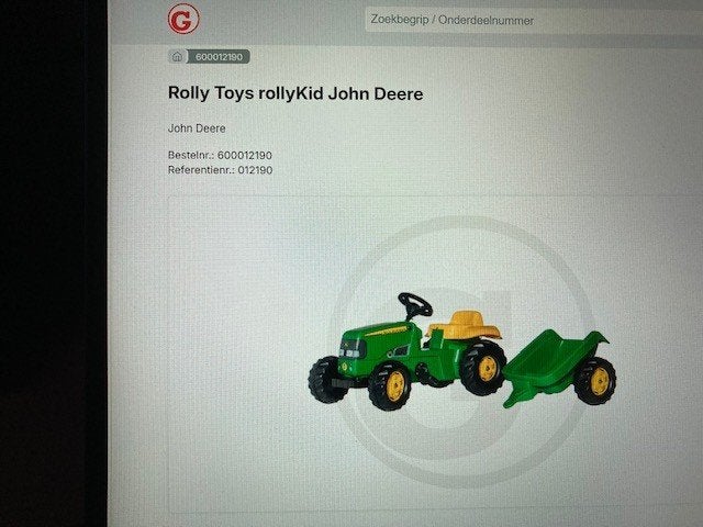 Rolly Toys rollyKid John Deere, Enlèvement, Neuf, Véhicule à pédales