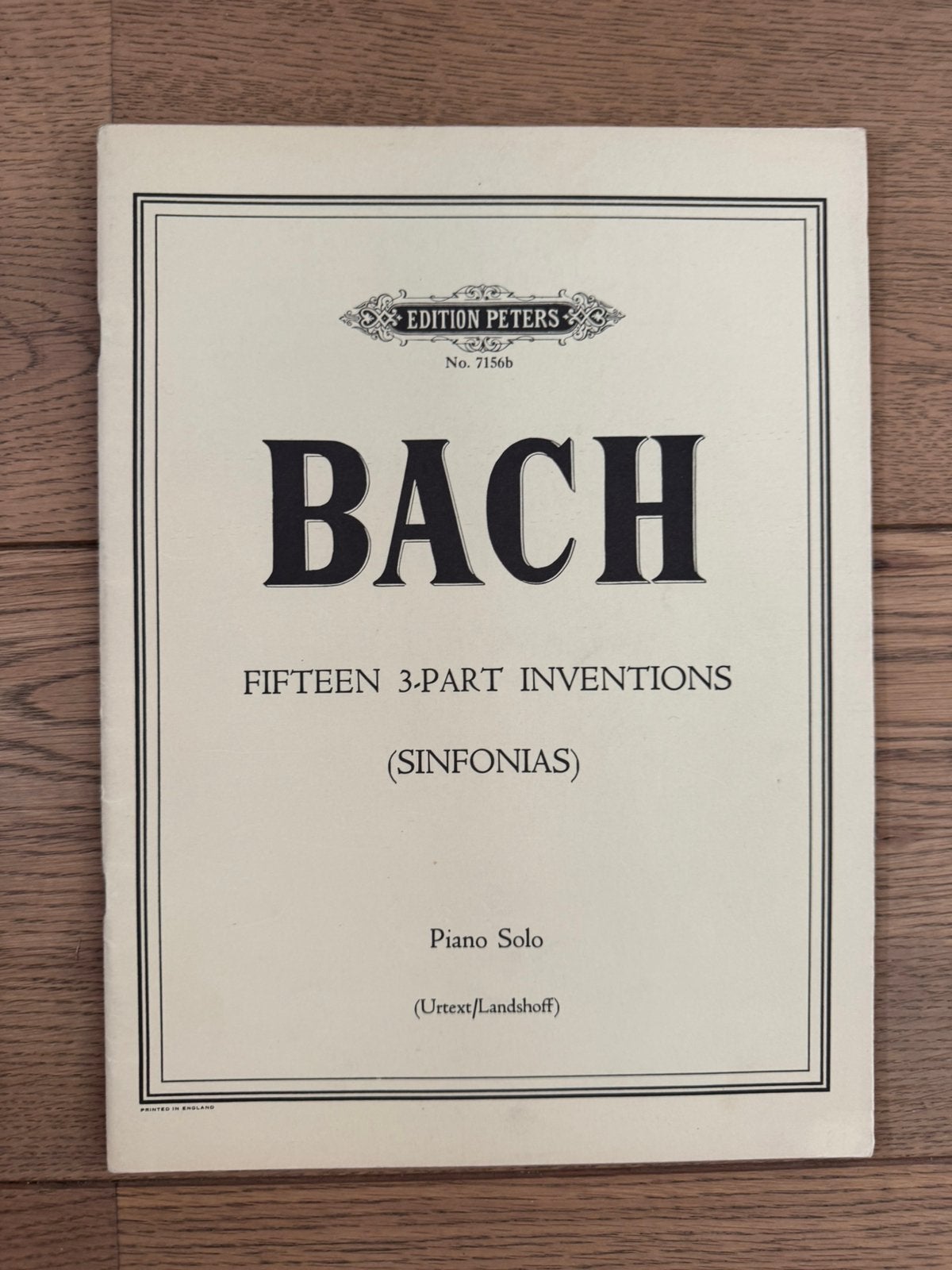 Pianoboek: Bach - fifteen 3-part inventions, Ophalen of Verzenden, Zo goed als nieuw