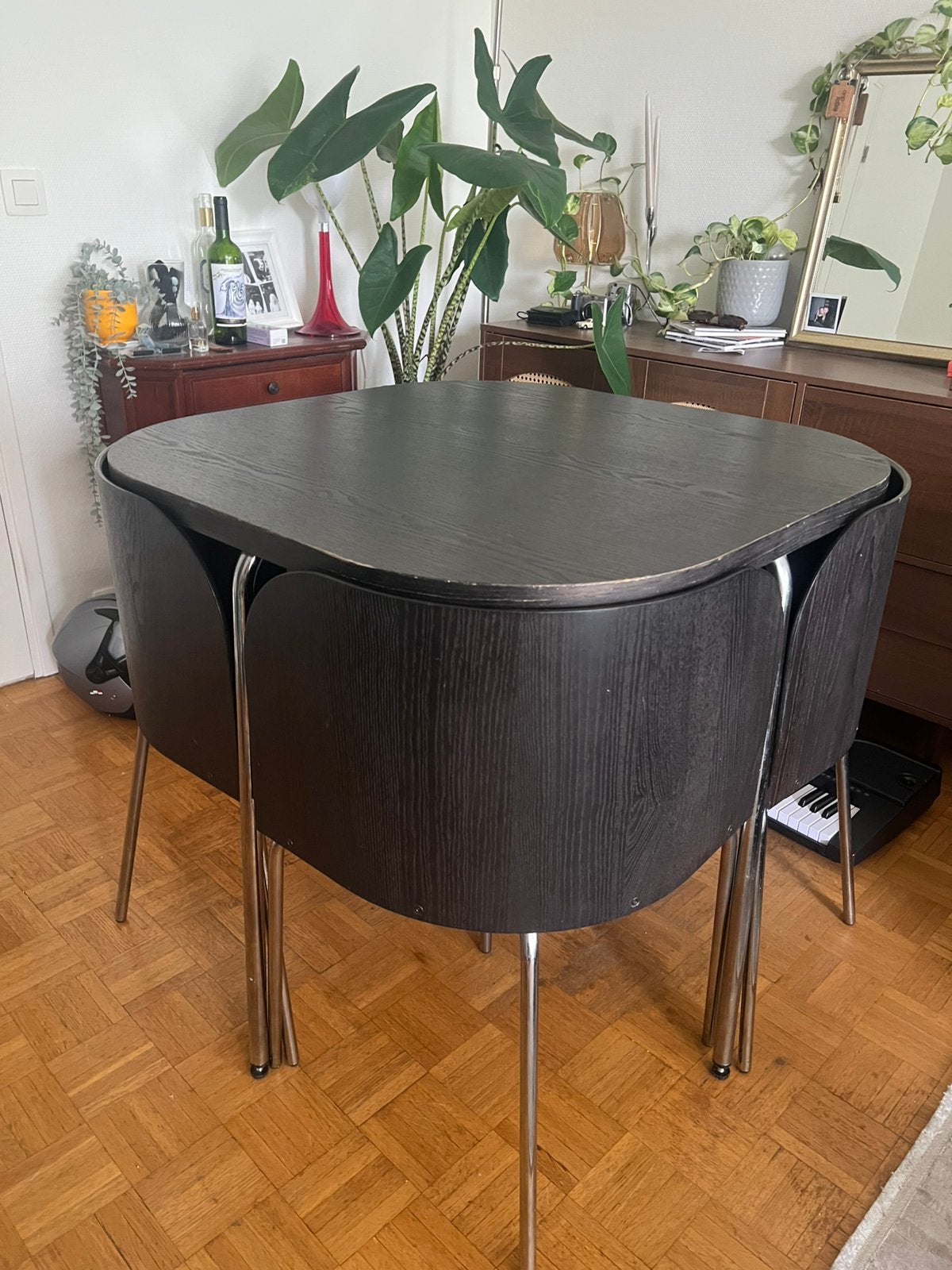 Vintage IKEA Fusion eettafel set, Huis en Inrichting, Ophalen, Gebruikt, 50 tot 100 cm, Vintage
