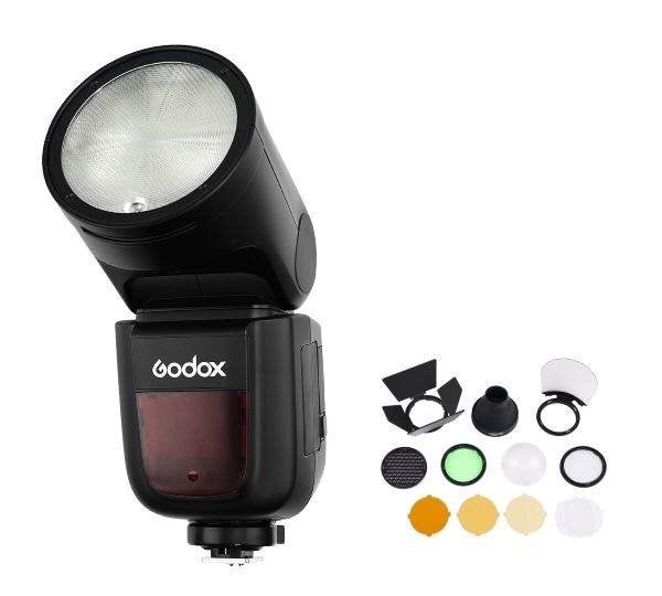 Godox Speedlite V1 Fujifilm met Kit accessoires, Audio, Tv en Foto, Foto | Flitsers, Ophalen, Fujifilm, TTL, Zo goed als nieuw