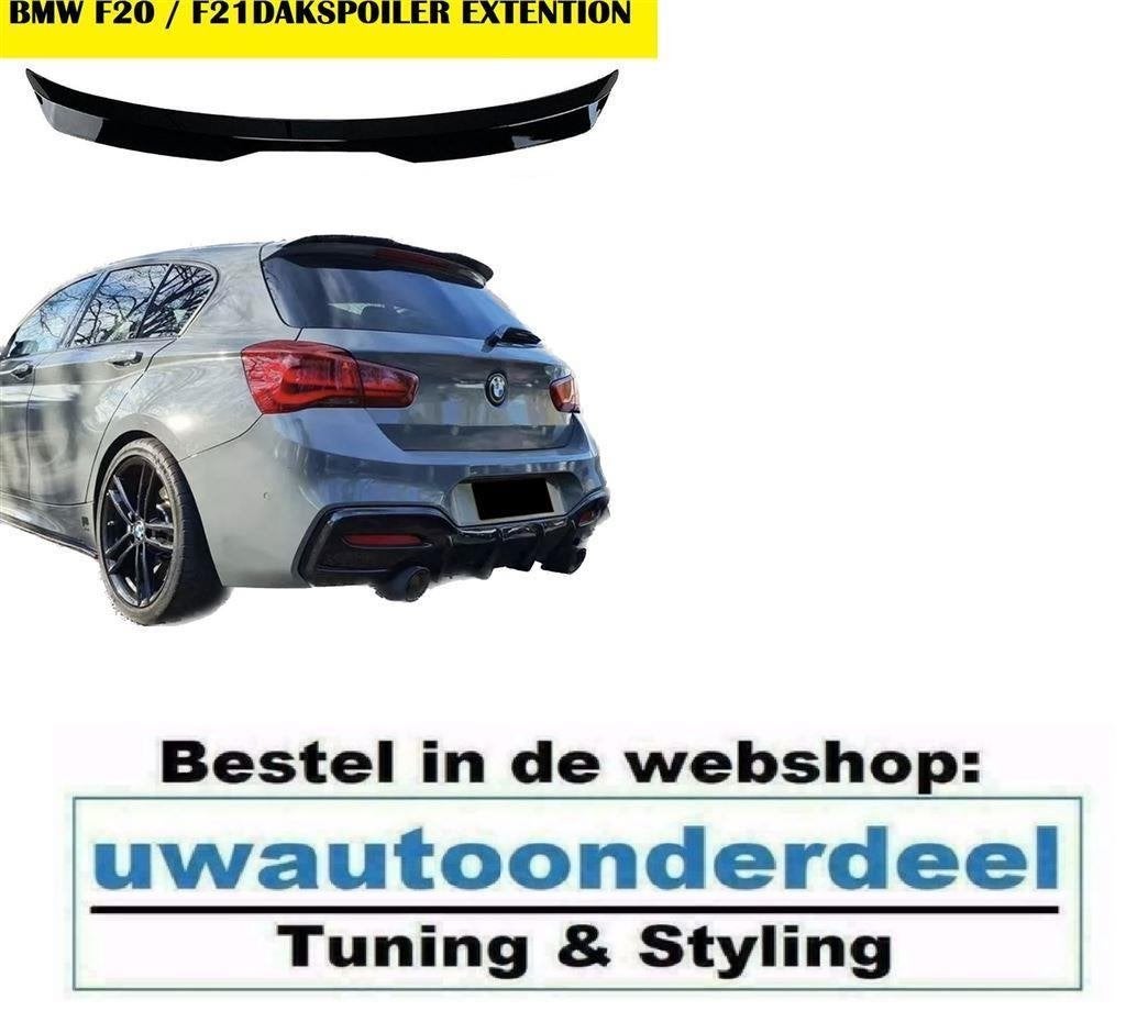 Dakspoiler Extention glans Zwart Voor Bmw 1 Serie F20 F21, Envoi