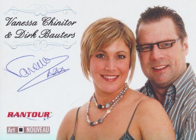 (m135) Vanessa Chinitor / Dirk Bauters, gesigneerde foto, Verzamelen, Muziek, Artiesten en Beroemdheden, Verzenden