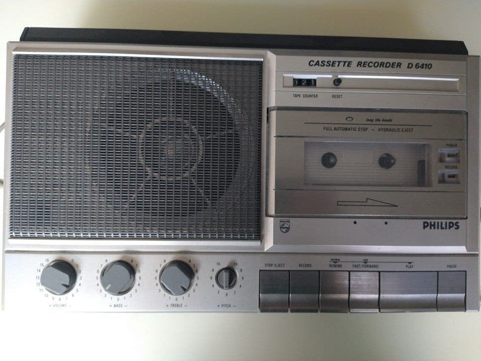 Philips cassette recorder D6410, Audio, Tv en Foto, Ophalen of Verzenden, Enkel, Philips, Tape counter
