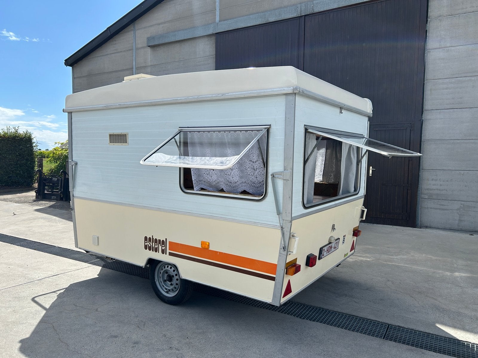 Retro originele plooicaravan Esterel C31 + voortent, Caravanes & Camping, Particulier, Esterel