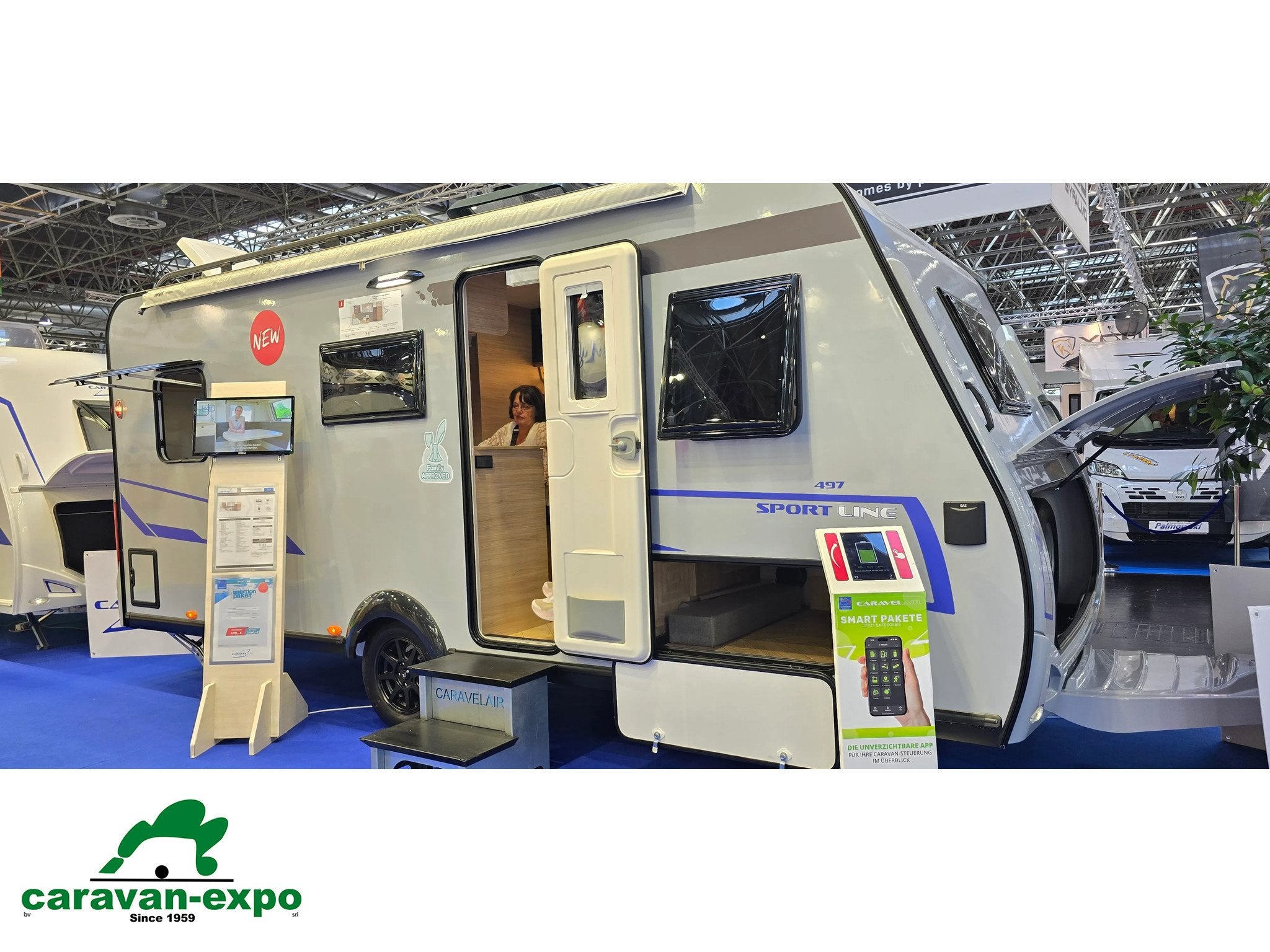 CARAVELAIR SPORT LINE 497, Entreprise, 5 à 6 mètres, Plus de 6, Caravelair