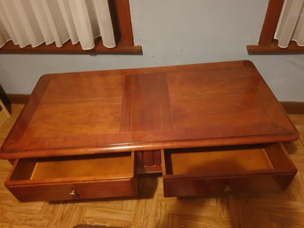 Kerselaar salon tafel, Huis en Inrichting, Ophalen, Gebruikt, Kerselaarhout, 50 tot 100 cm