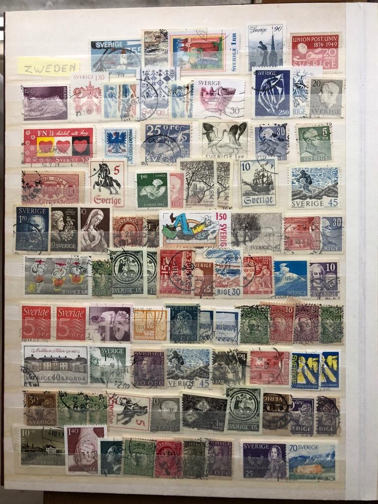 Timbres de Suède, Enlèvement ou Envoi, Suède, Affranchi