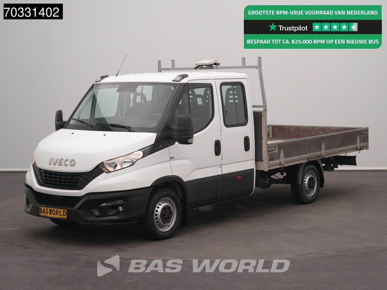 Iveco Daily 35S14 Open Laadbak 3,5t Trekhaak Airco Cruise Eu, Autos, Camionnettes & Utilitaires, Euro 6, Entreprise, Boîte manuelle