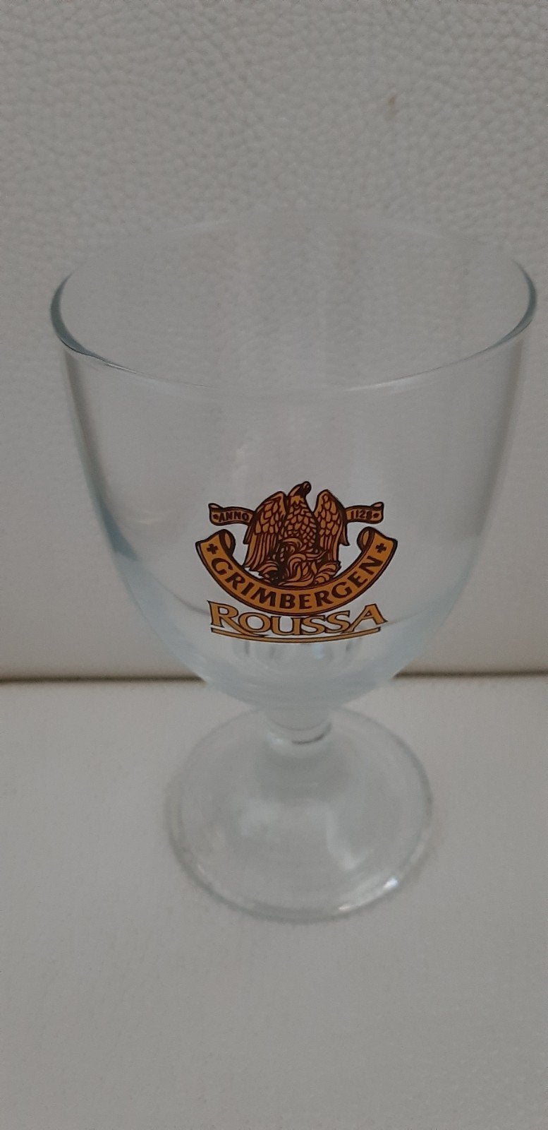Set van 8 zeldzame Grimbergen Roussa bierglazen (33cl), Verzamelen, Ophalen