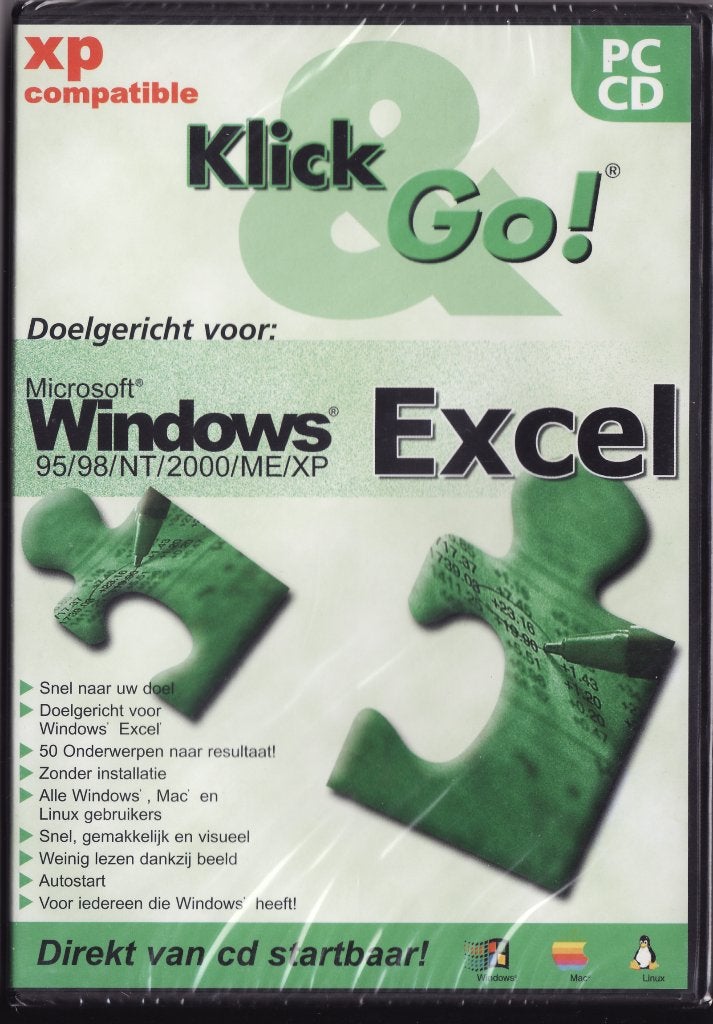 Windows Excel 95/98 Klick&Go n'a pas été ouvert !, Collections, Appareils électroniques, Enlèvement ou Envoi