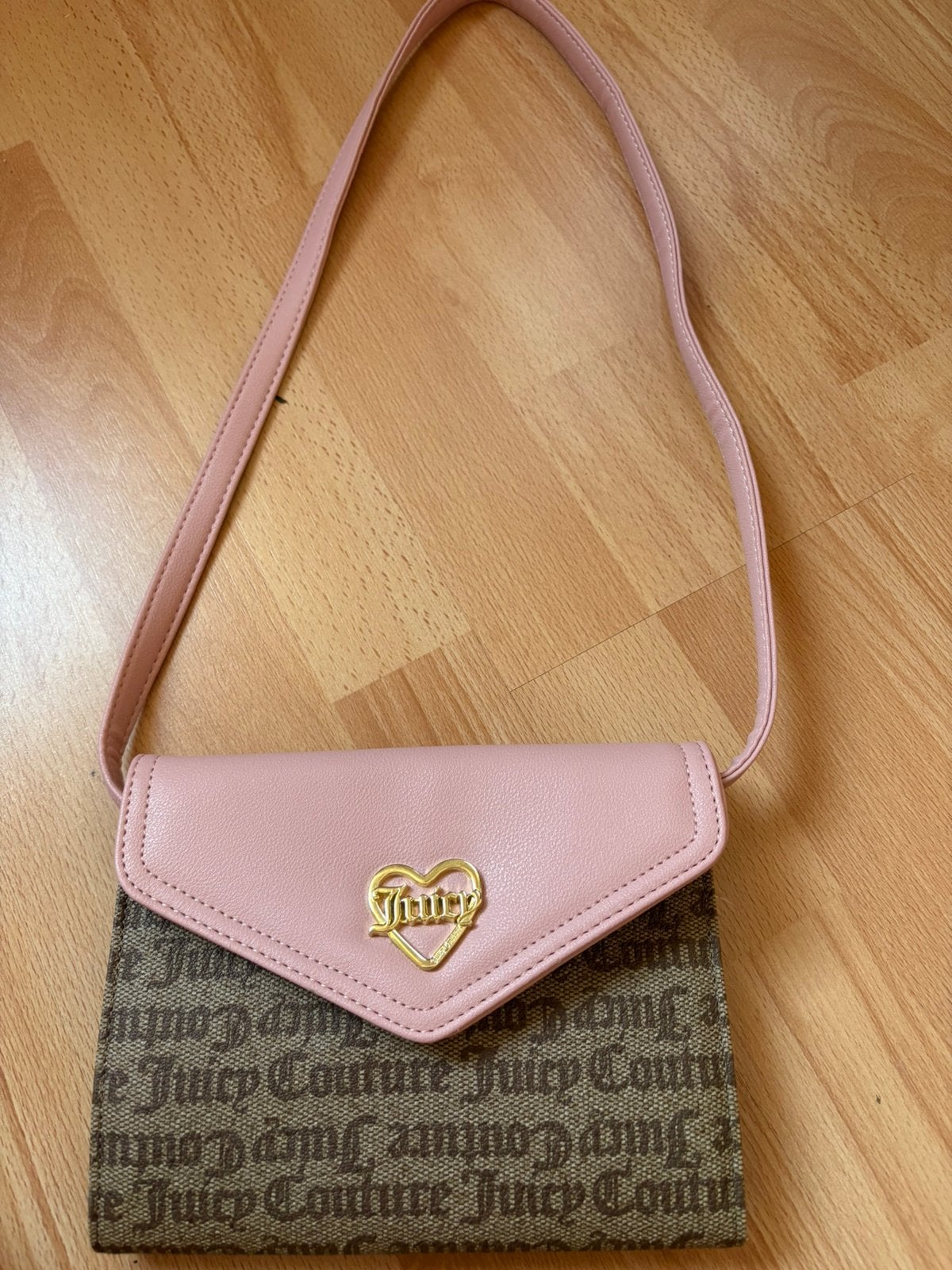 Juicy Couture schoudertas, Ophalen of Verzenden, Zo goed als nieuw, Bruin