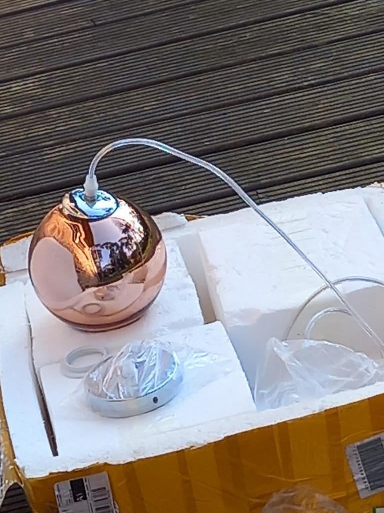 3 identieke lusters NIEUW, Ophalen, Nieuw, Glas, Modern