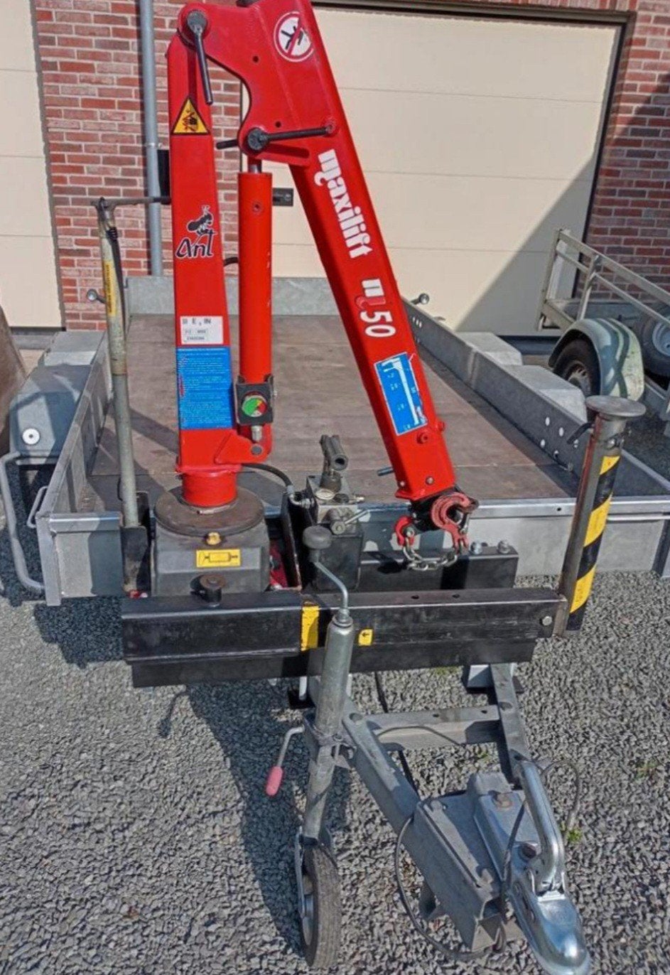 Dubbelasser met hijskraan !!!!, Auto diversen, Aanhangers en Bagagewagens, Ophalen