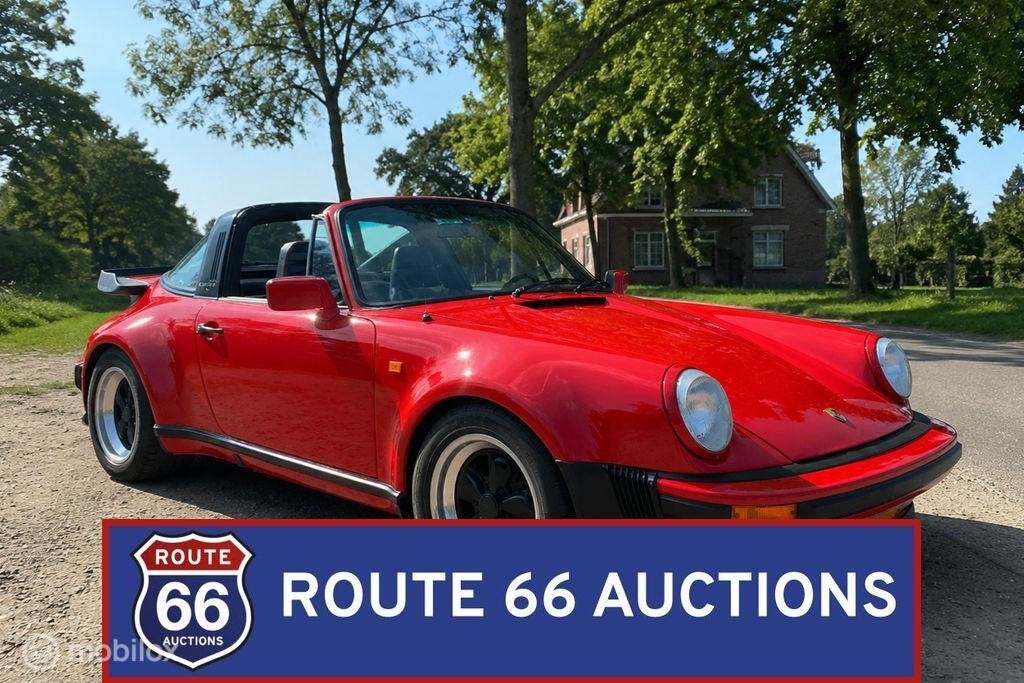 Porsche 911 Targa | 1975 | Route 66 Auctions, Auto's, Oldtimers, Zwart, Bedrijf, Overige carrosserie, Porsche