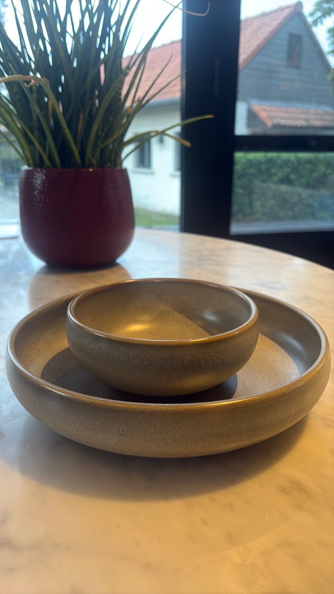 Fine2Dine Usko Green servies – 14 stuks – prachtige staat, Antiek en Kunst, Ophalen