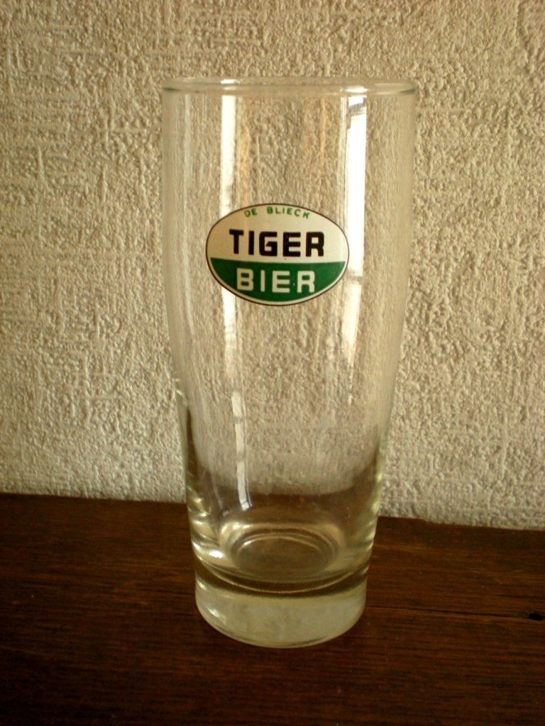 De Blieck - Tigerbier, Verzamelen, Biermerken, Zo goed als nieuw, Glas of Glazen, Ophalen of Verzenden