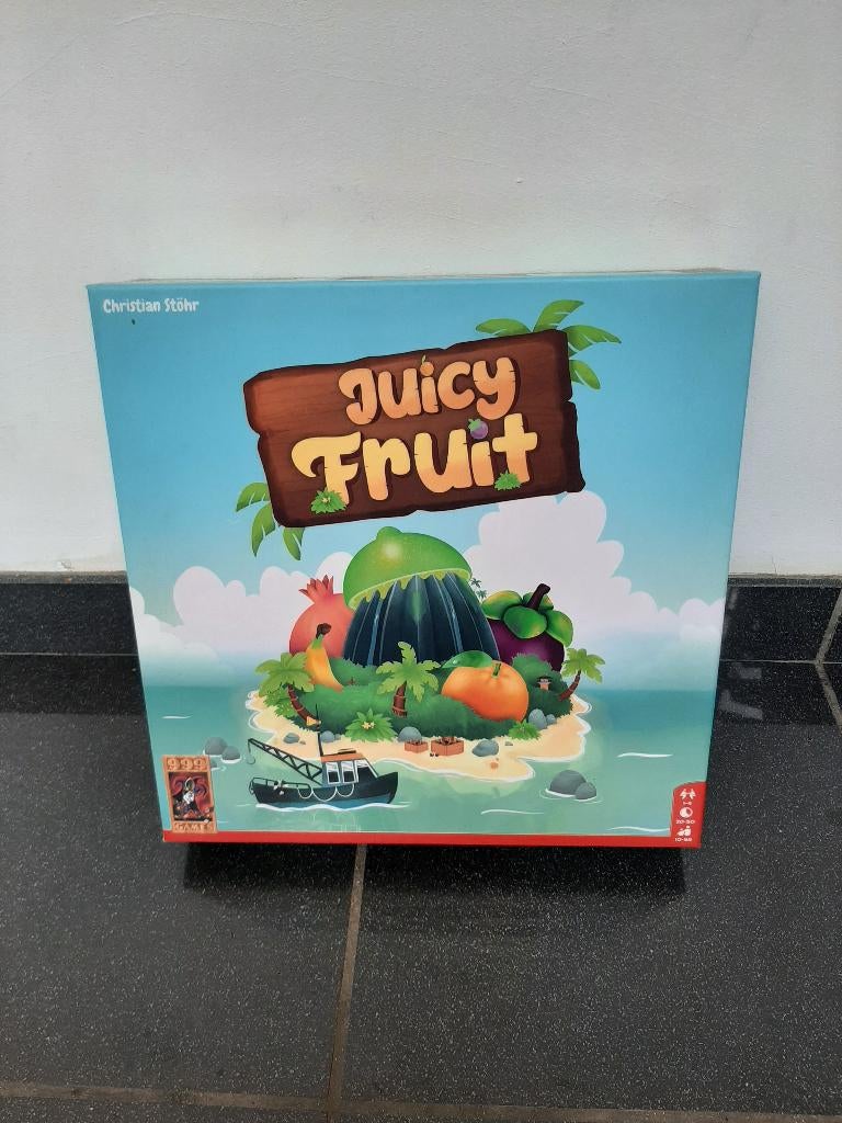 999 Games Juicy Fruit, Drie of vier spelers, Ophalen, Zo goed als nieuw, 999 Games