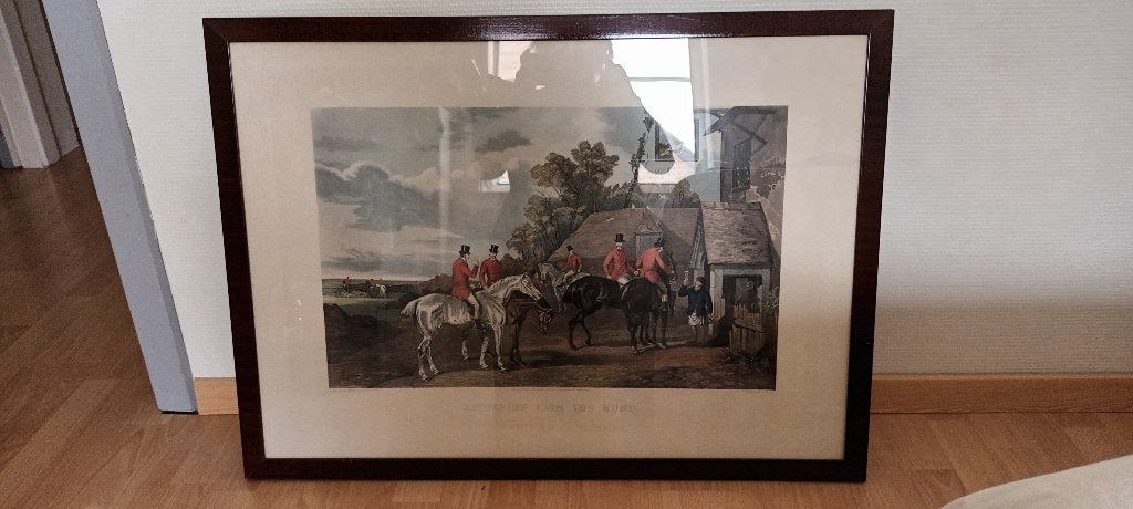 Litho, Ophalen, Ingelijst werk, Zo goed als nieuw, 63 cm