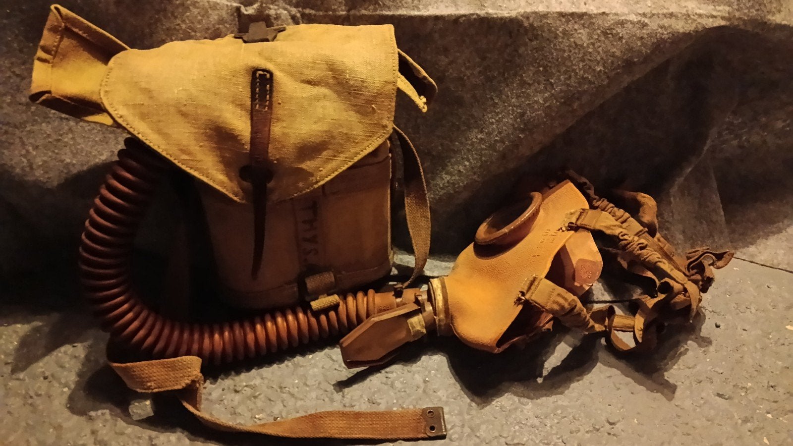 Vooroorlogs Belgische gasmasker, Verzamelen, Ophalen of Verzenden, Landmacht, Overige typen