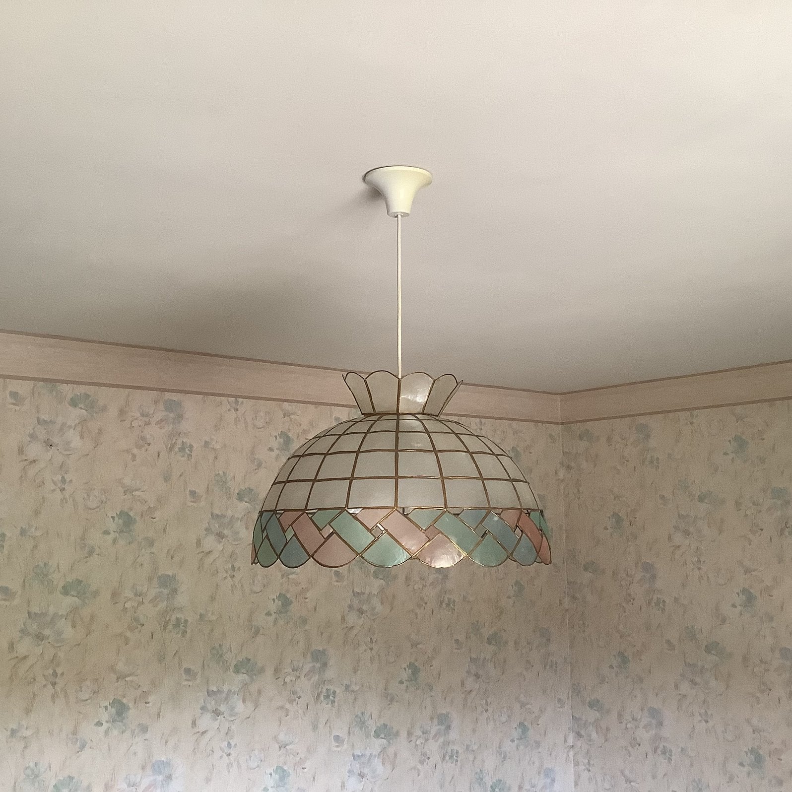 Retro hanglamp., Maison & Meubles, Lampes | Suspensions, Enlèvement, Comme neuf