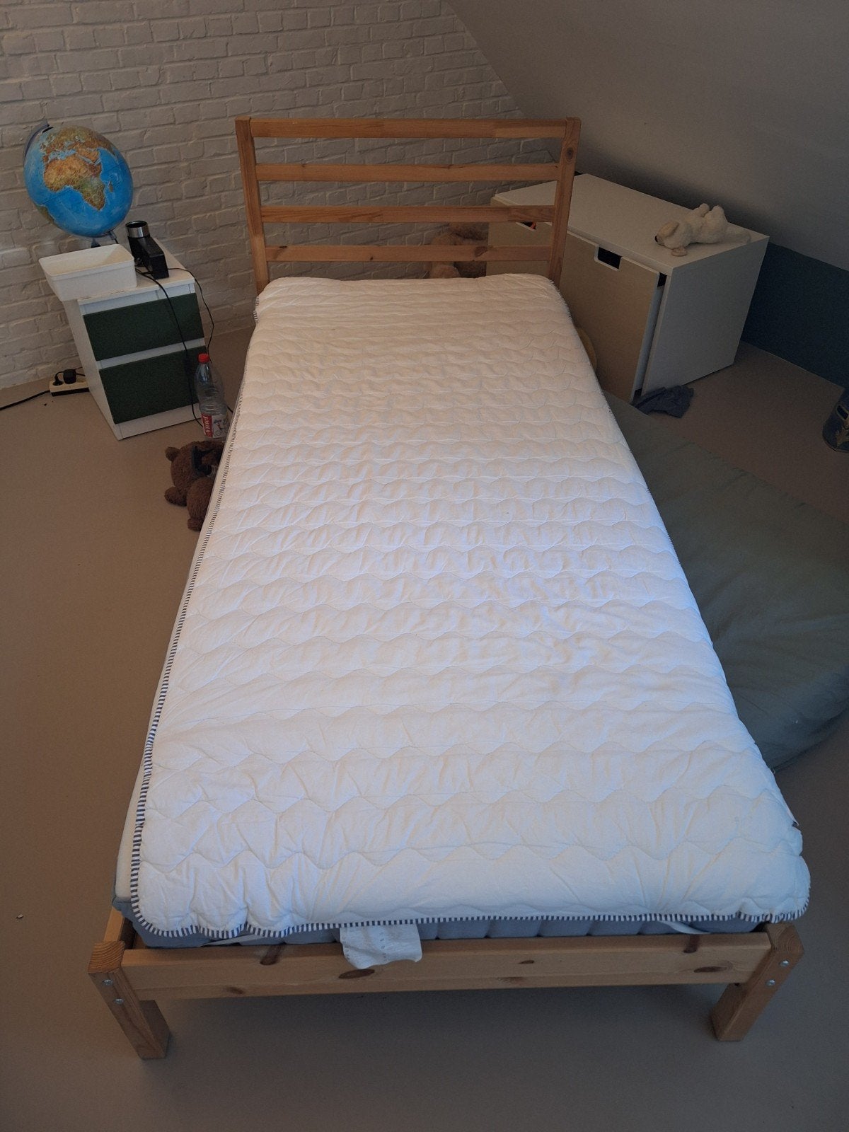 bed ikea met matras eenpersoons, 90 cm, Matelas, Une personne, Enlèvement