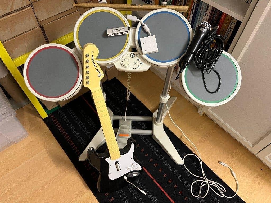Rockband set voor Wii, À partir de 7 ans, Musique, Enlèvement, Utilisé