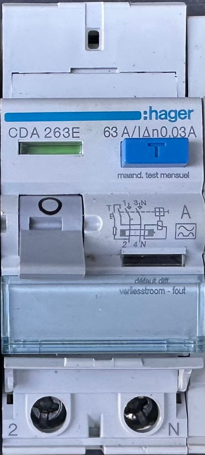Diverse automaten/ differentieel Hager, Doe-het-zelf en Bouw, Elektriciteit en Kabels, Ophalen of Verzenden, Nieuw, Hager, Aardlekschakelaar